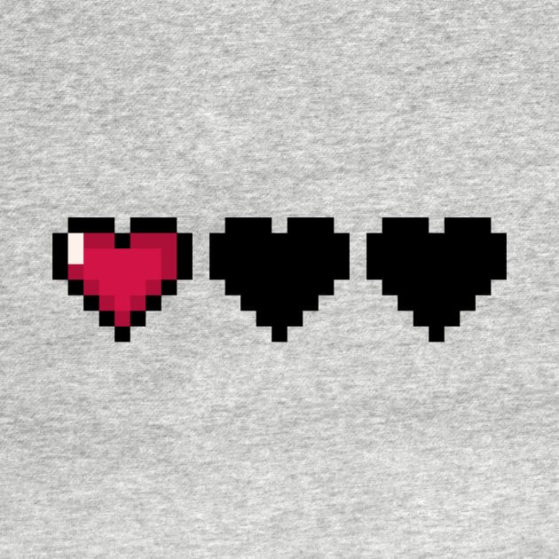 Video Game Hearts – Low Health by ExtraMedium